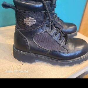 Harley-Davidson Black and Orange Sole